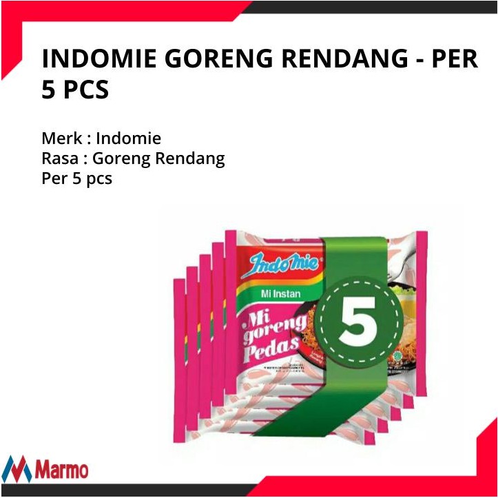 

INDOMIE GORENG RENDANG - PER 5 PCS