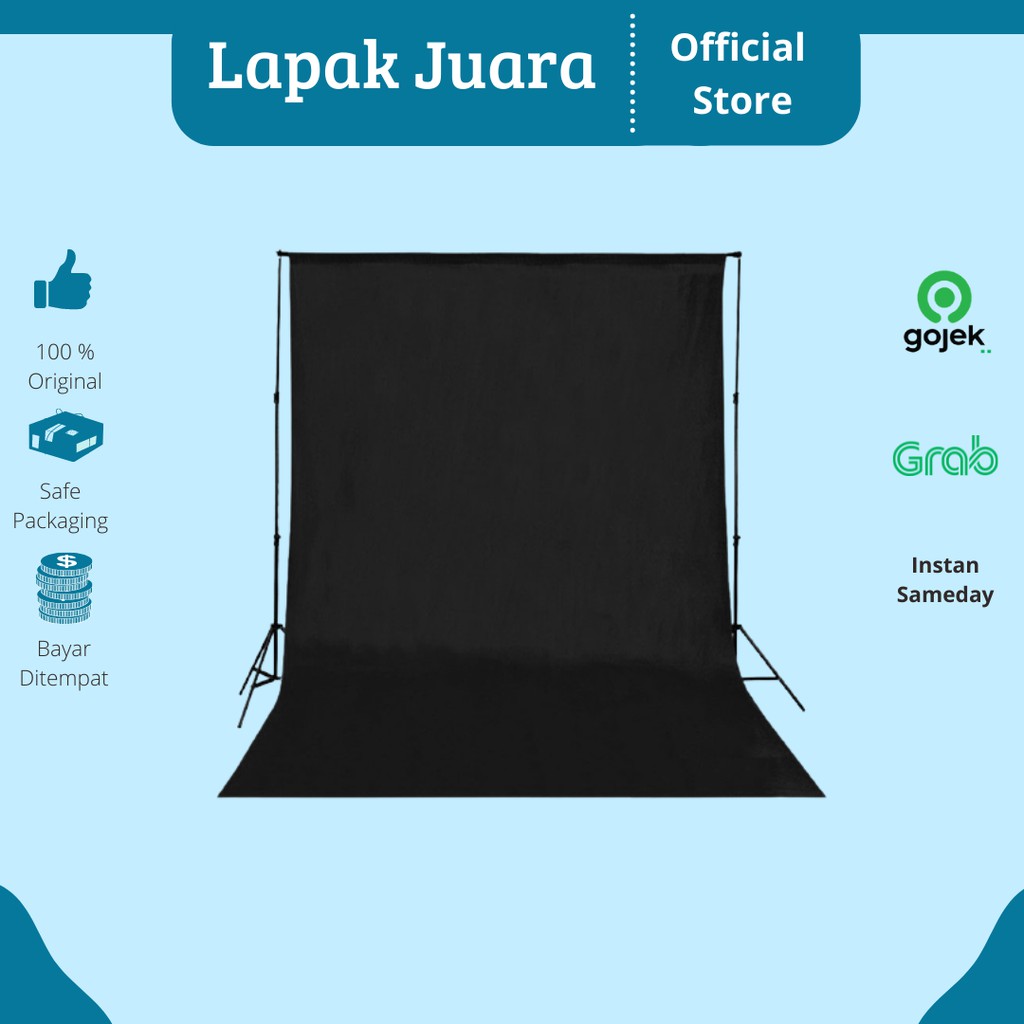 Kain Backdrop Hitam Backdrop Studio Fotografi Non Woven Warna Hitam Background HItam