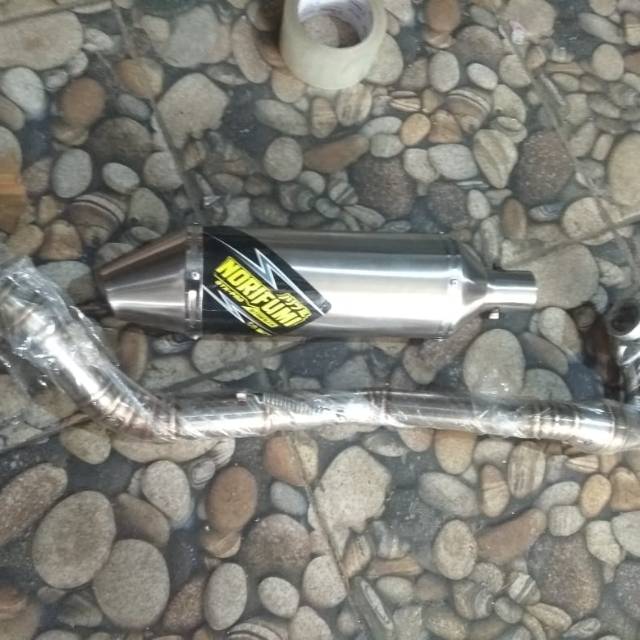 Knalpot Norifumi leher c buat motor klx,d traker,crf