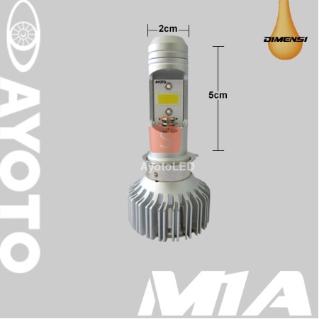 Lampu Motor LED AYOTO M1A Pro H6/T19/M5 Hi-Lo AC DC Original