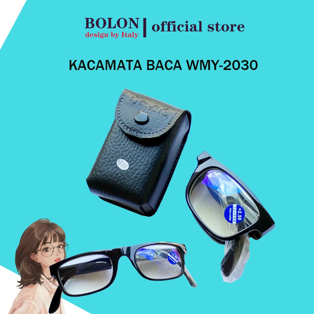 kacamata baca WMY-2030 lensa plus +100~+400 tanpa case-BOLON eyewear