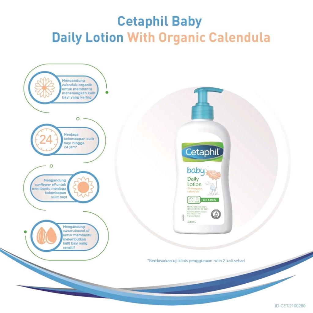 CETAPHIL BABY DAILY LOTION WITH CALENDULA 400ML / LOTION BAYI