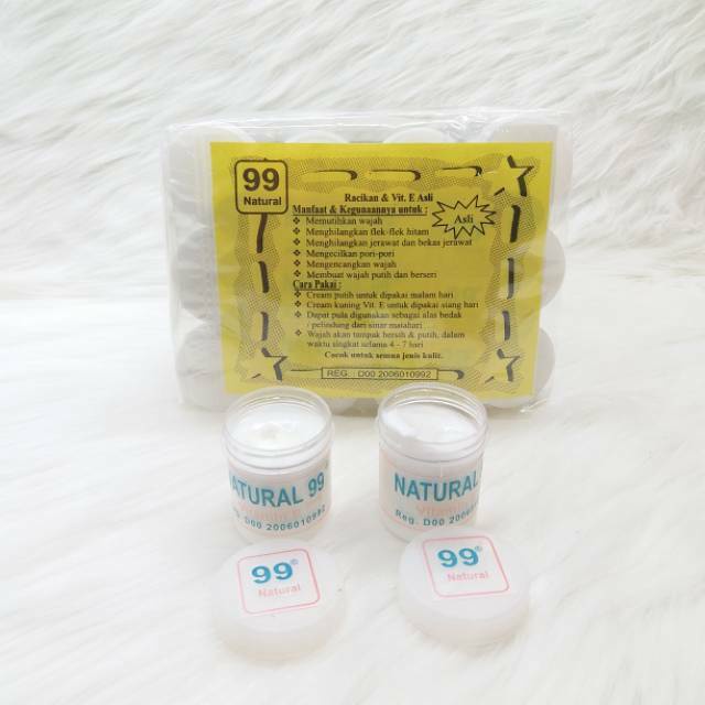 2 Pcs Cream Malam Natural 99 Original Asli/ Krim 99 / Krim Malam 99