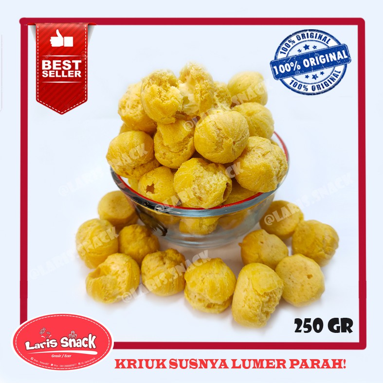 

Cream Soes Isi Vanila Sarikaya Snack Kiloan 250gr
