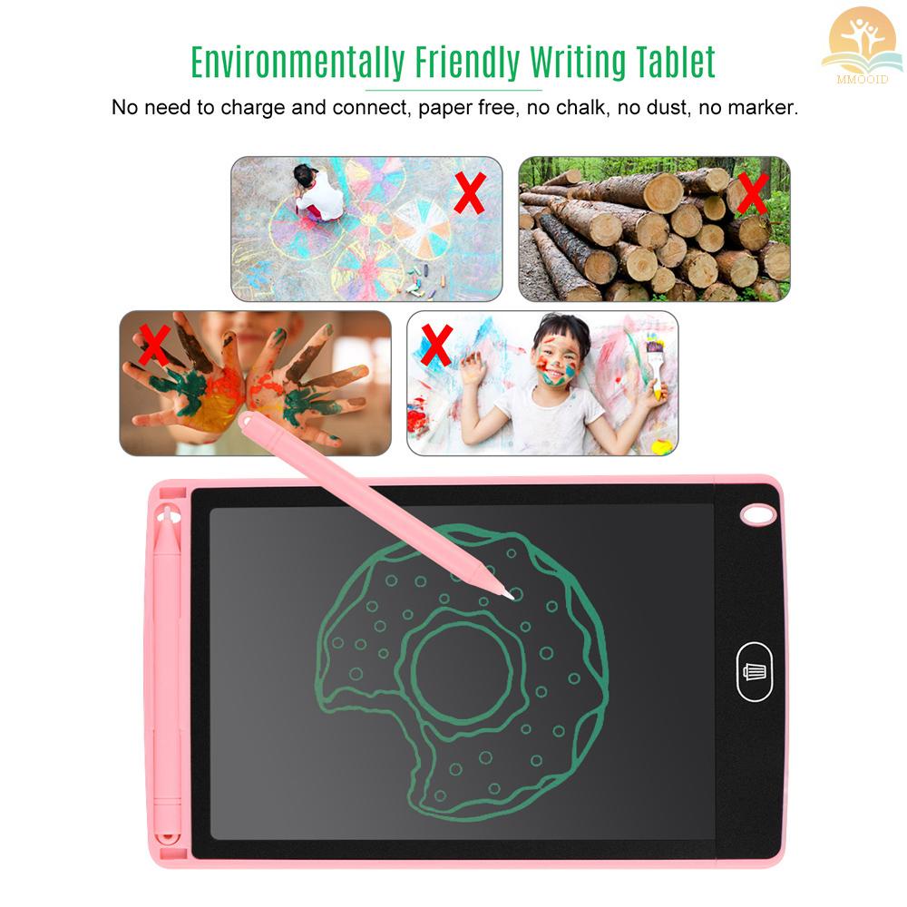 (MMOI) Tablet Gambar / Tulis LCD 8 &quot;Ultra Tipis Portable Dengan Pen Stylus Untuk Anak / Dewasa