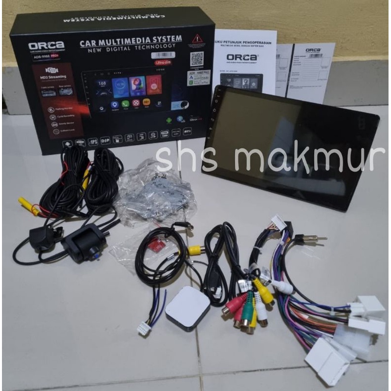 ORCA 9988 PRO+ plus DVR / head unit android auto carplay orca pro+ paket DVR