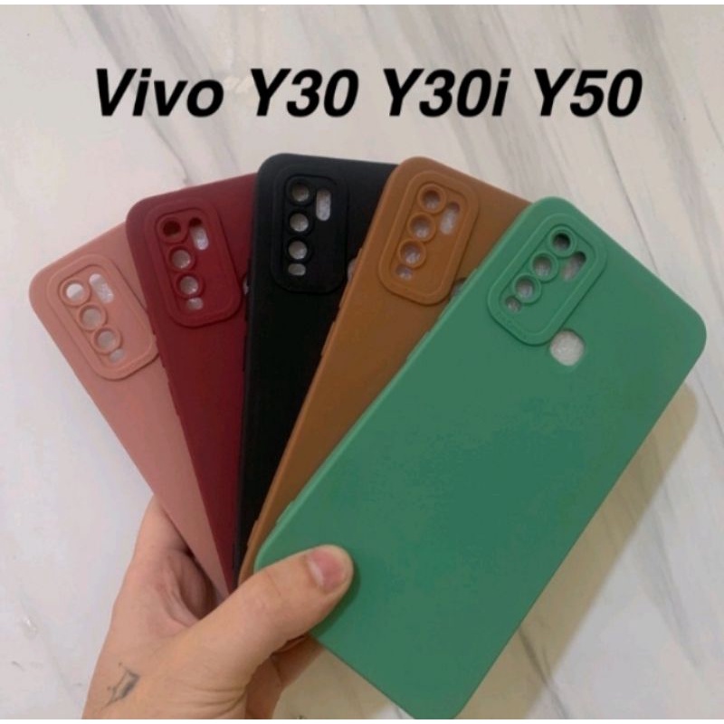 CASE/SILIKON HP VIVO Y30/Y50/Y30I, VIVO Y83, VIVO Y91/Y95,  CASE PRO KAMERA MAKARON SOFTCASE SILIKON