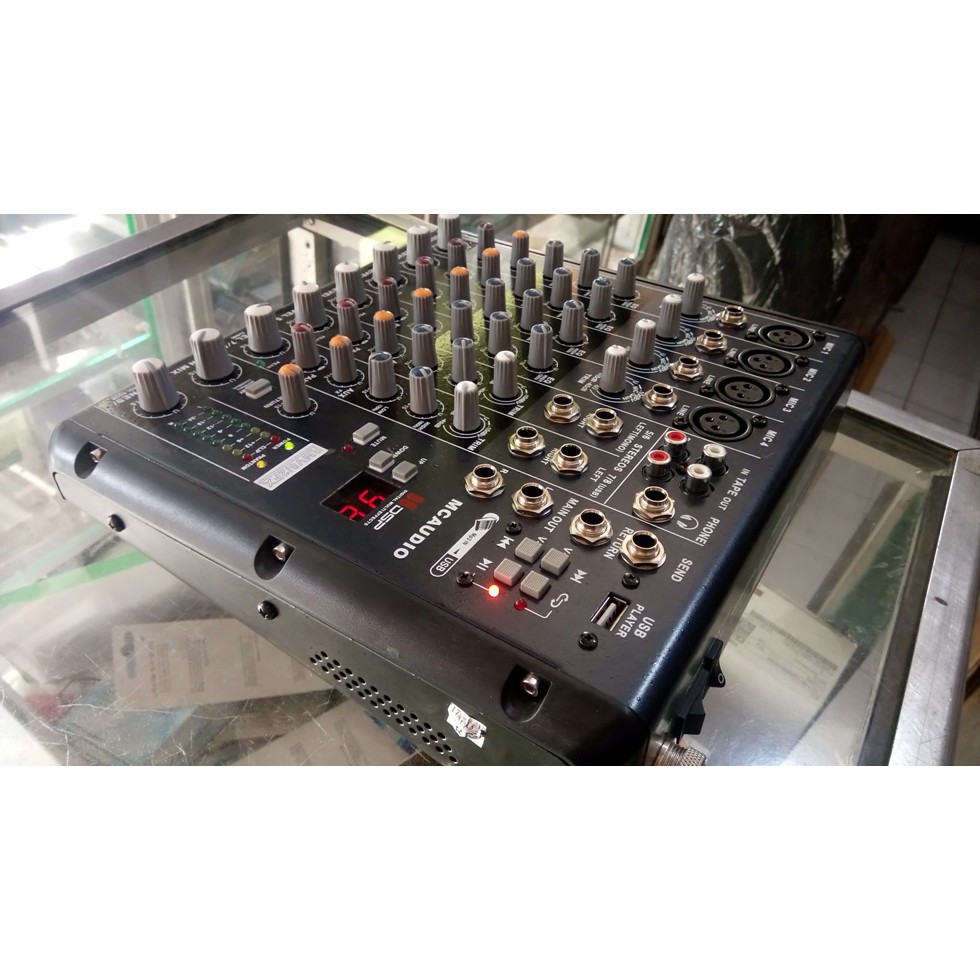 PROFESSIONAL MIXER 8 CHANNEL LIVE USB DIGITAL 99 EFFECTS MC AUDIO