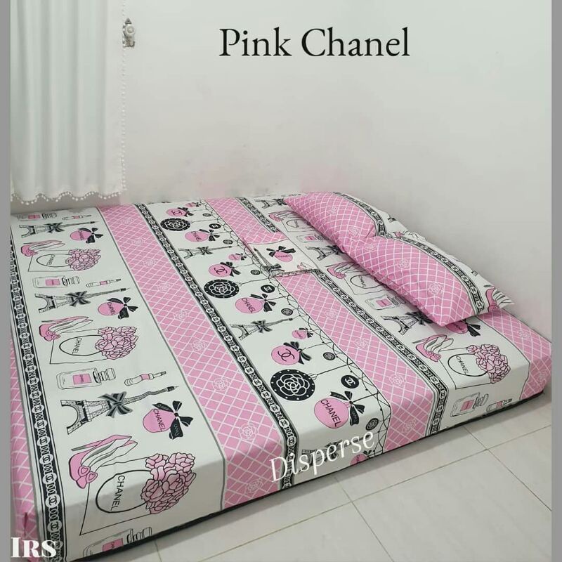 GROSIR SEPREI HOMEMADE Motif Pink Chanel Murah Berkualitas