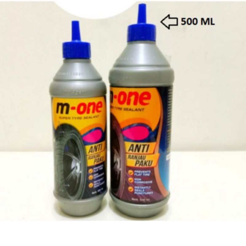 Cairan M-one 500ml Anti Paku Bocor Tyre Sealant Tambal Motor Mobil Original ranjau