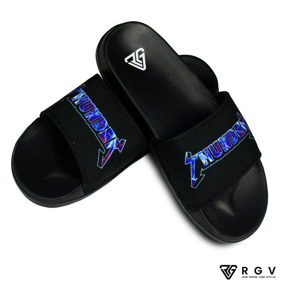 RGV - SANDAL PRIA DAN WANITA SLIDE SLIP ON SENDAL ANTI LICIN RINGAN SELOP THUNDER BLUE