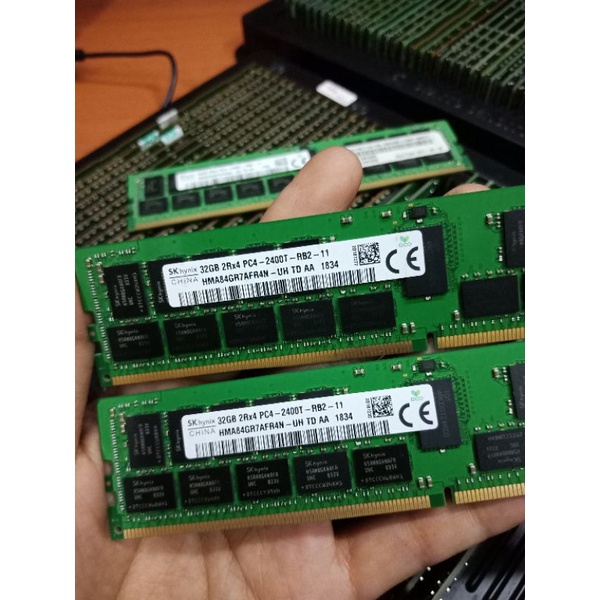 Memory Ram Server 32gb DDR4- 2Rx4 PC4-2400T ECC RDIMM ORIGINAL KHUSUS BUAT PC SERVER XEON