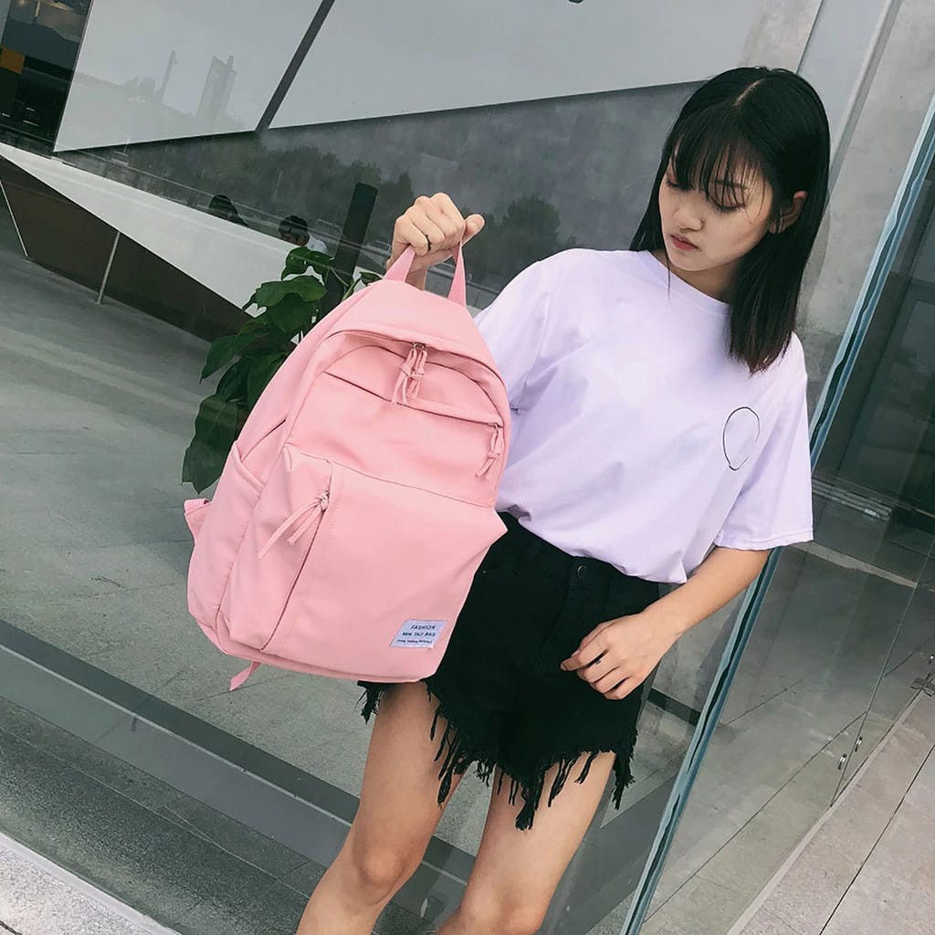 Twenty Bag - Tas Ransel Sekolah Anak Wanita Dan Pria Untuk Anak PAUD TK SD SMP REMAJA Terbaru 2021 Kekinian Motif Carakter MIN TAO BAG Korean Sytle Bahan Canvas