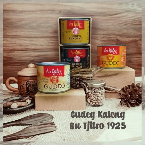 

Bu Tjitro 1925 Gudeg Kaleng Rasa Original Pedas Rendang Blondo Paket 8 Kaleng