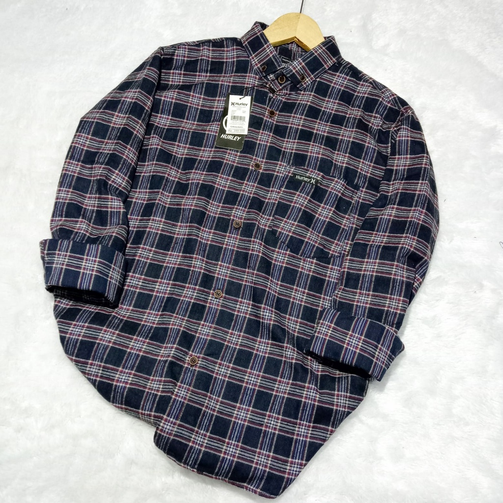 Kemeja Flannel Pria Kmeja Flanel Pria Lengan Panjang Hem Planel Baju Kotak Kotak Bahan Woll Import