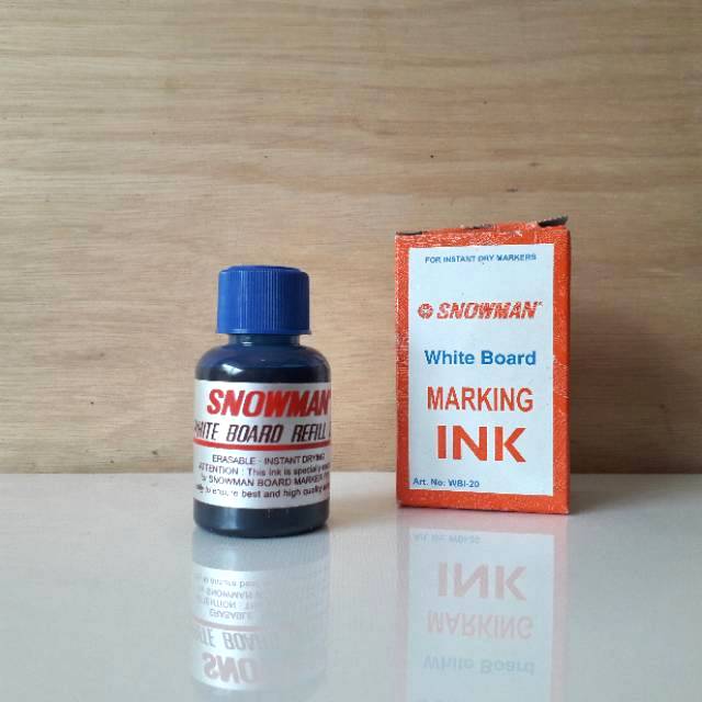 Tinta Snowman White Board Marking Ink &amp; Permanen