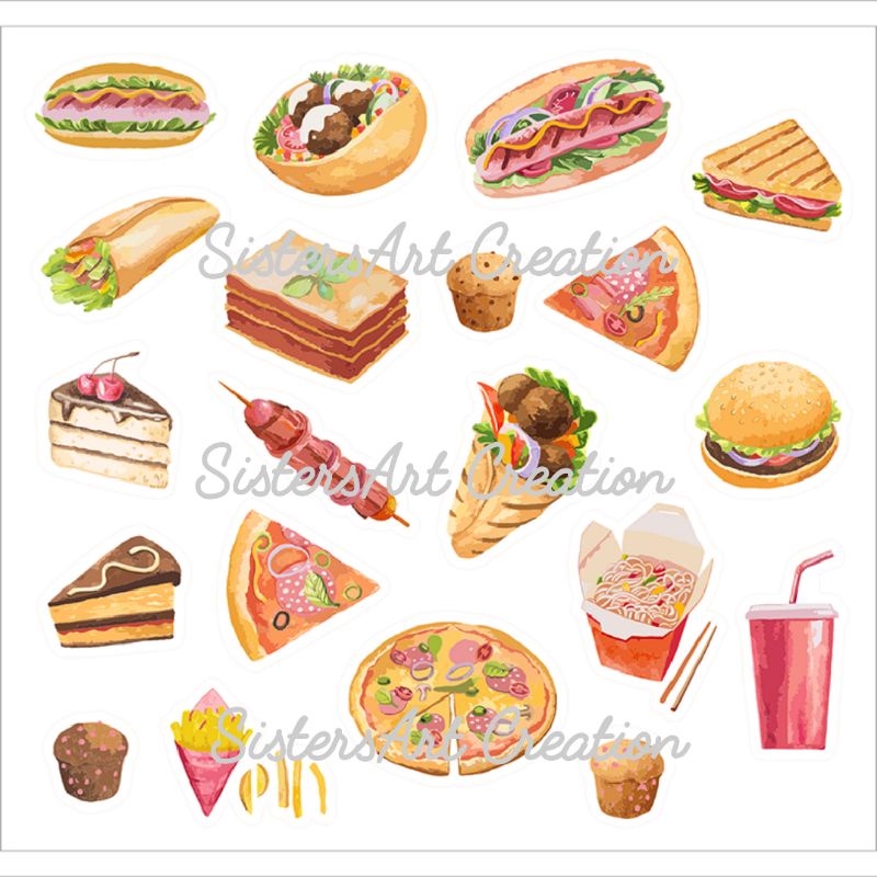 

Cutting Sticker Food 01