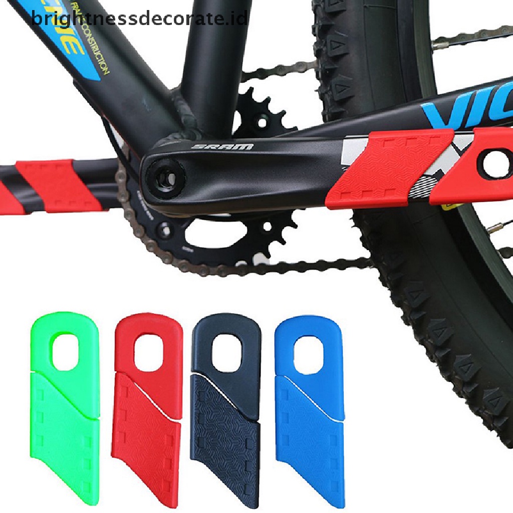 [birth] 1set Universal Mountain Bicycle Crankset Arm protect Boot Cap Crank Set Protect [ID]