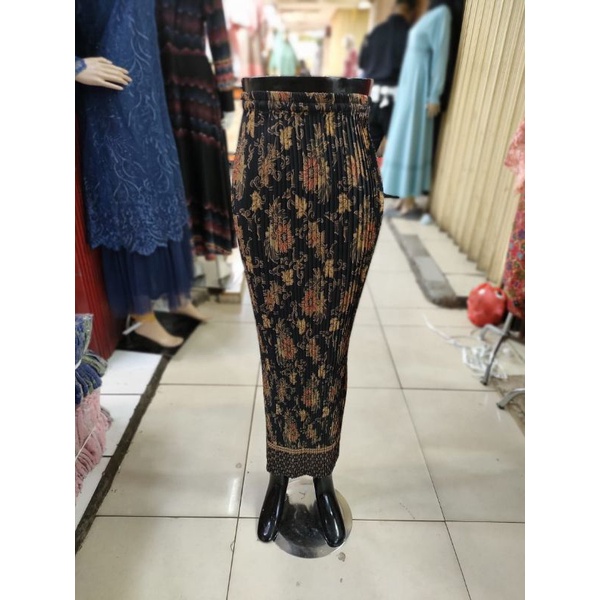 (REAL PICTURE) rok batik plisket jumbo