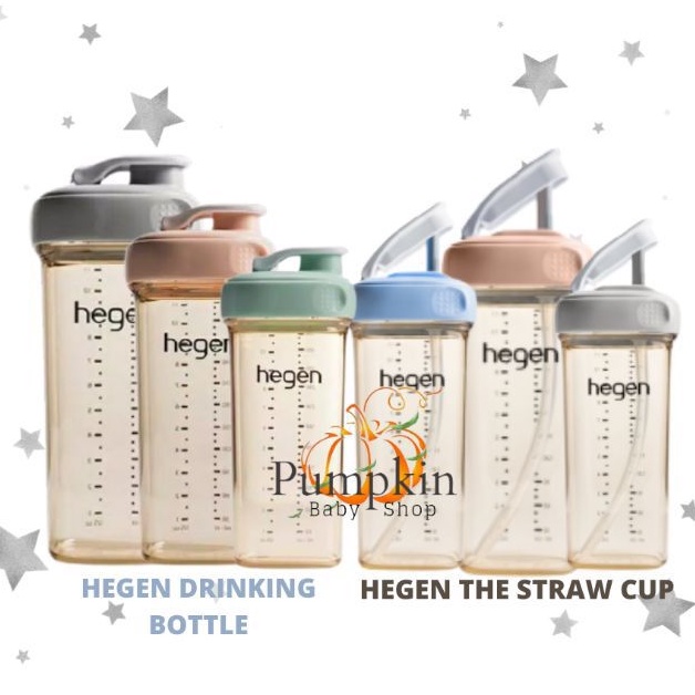 Hegen Drinking Bottle PPSU 330ml / All Rounder Crown Cup Bottle PPSU