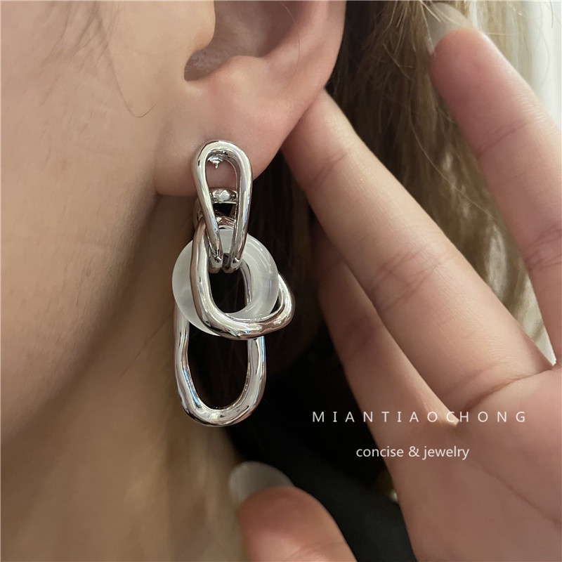 Anting Bahan Akrilik Gaya Harajuku