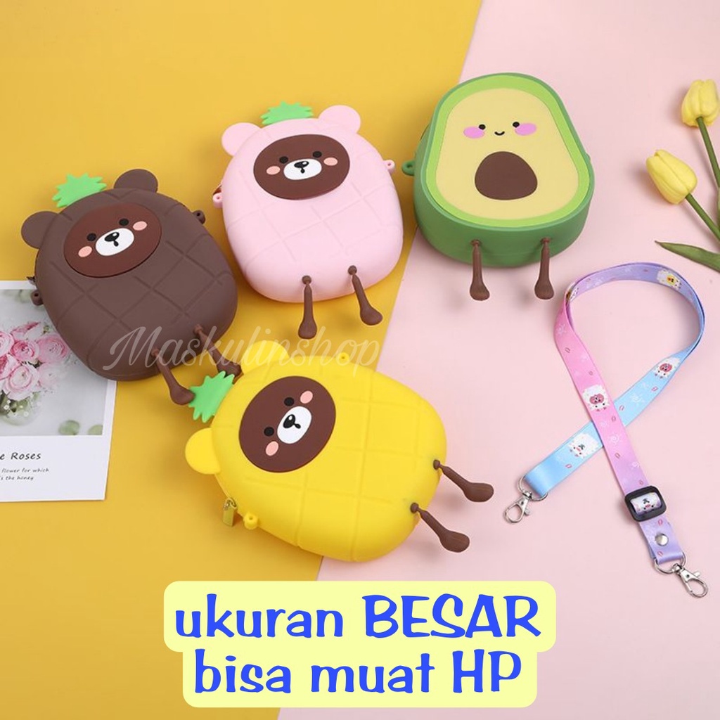 TAS ANAK KARAKTER LUCU/ TAS SELEMPANG ANAK RUBBER JELLY/ TAS MINI FASHION ANAK KARAKTER KARTUN LUCU/ TAS RUBBER JELLY IMPORT