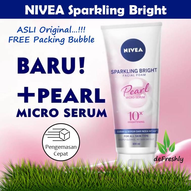 ❤ defreshly ❤ NIVEA Sparkling Bright Whitening Facial Foam - 100 ml | 50ml