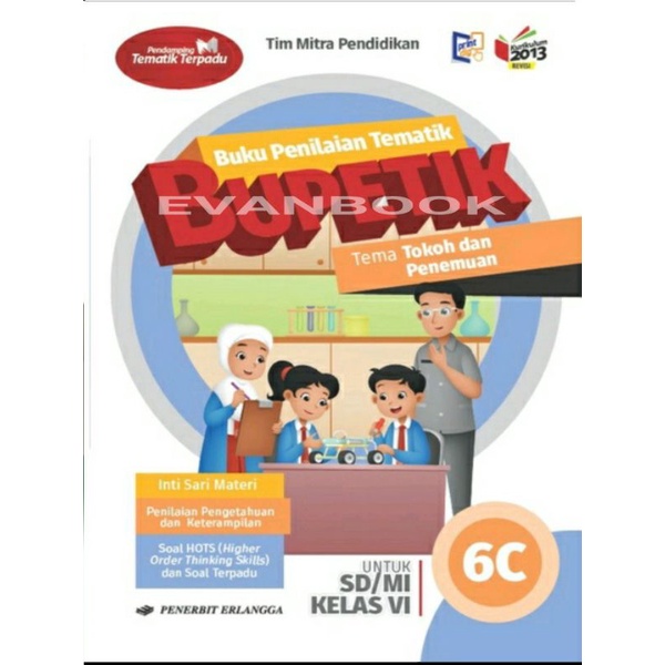 Jual Buku Bupetik Kelas Sd C K Revisi Erlangga Original Penilaian