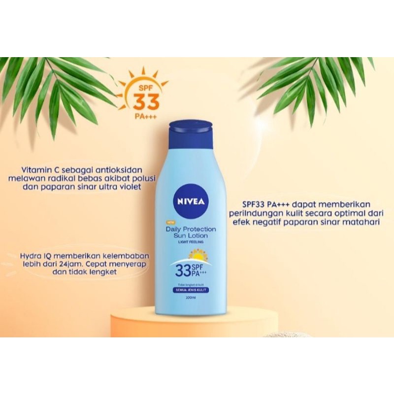 Nivea Sun Lotion 100ml SPF 33 Ex 2024