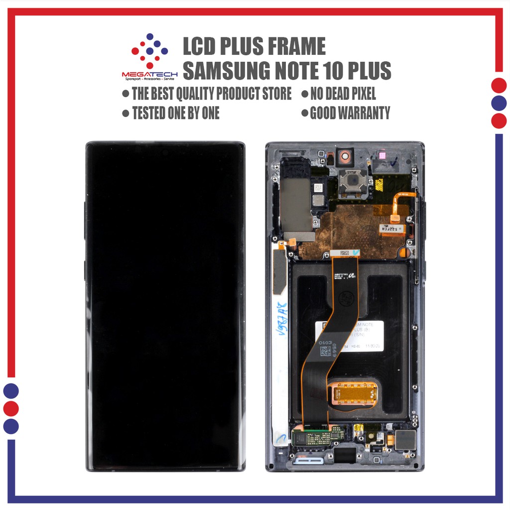 LCD Samsung Note 10 Plus Include Frame Fullset Touchscreen