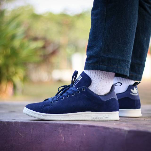 adidas stan smith navy suede