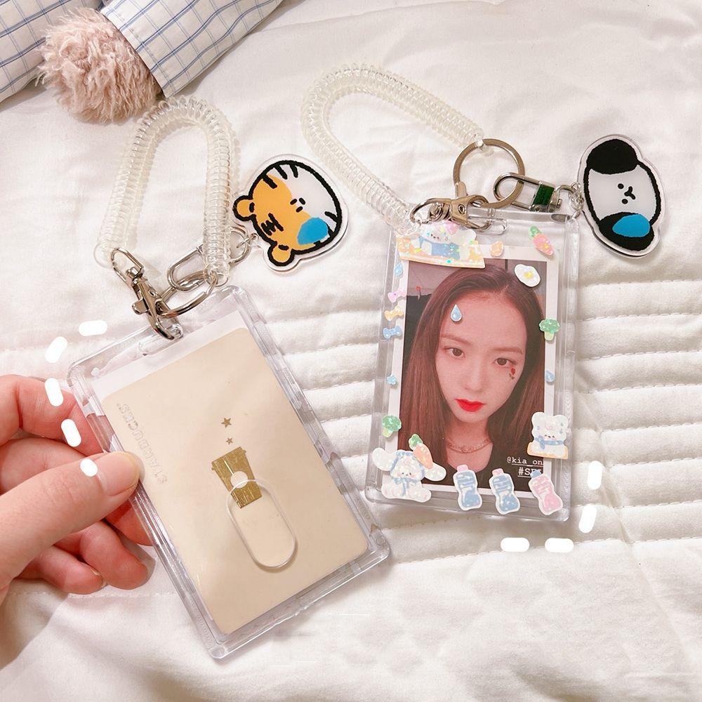 Populer Kpop Photocard Holder Acrylic Portable Anti Air Transparan Bening Lengan Photocard