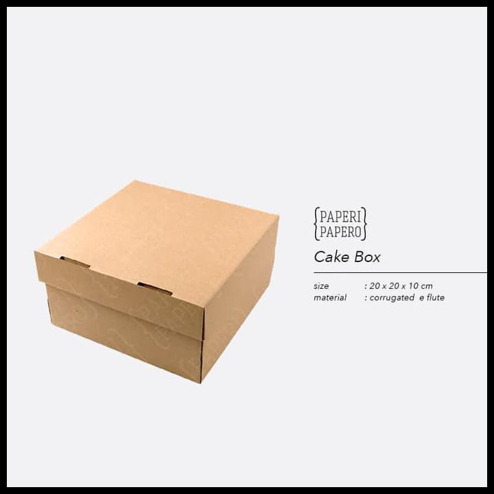 

CAKE BOX - KOTAK / DUS / BOKS KUE BOLU (20 X 20 X 10 CM )