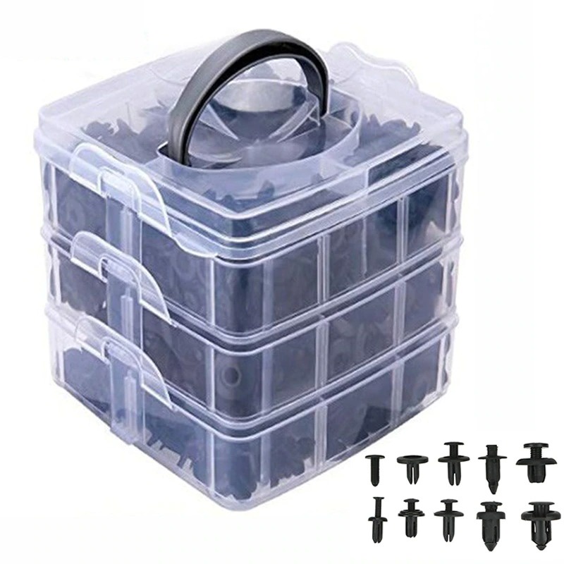 PAKET SET 620 PCS Klip Rivet Mobil Interior Panel Pintu Door Trim Ruang Mesin Bemper CA03 HE01 HE10 HE09 RV031