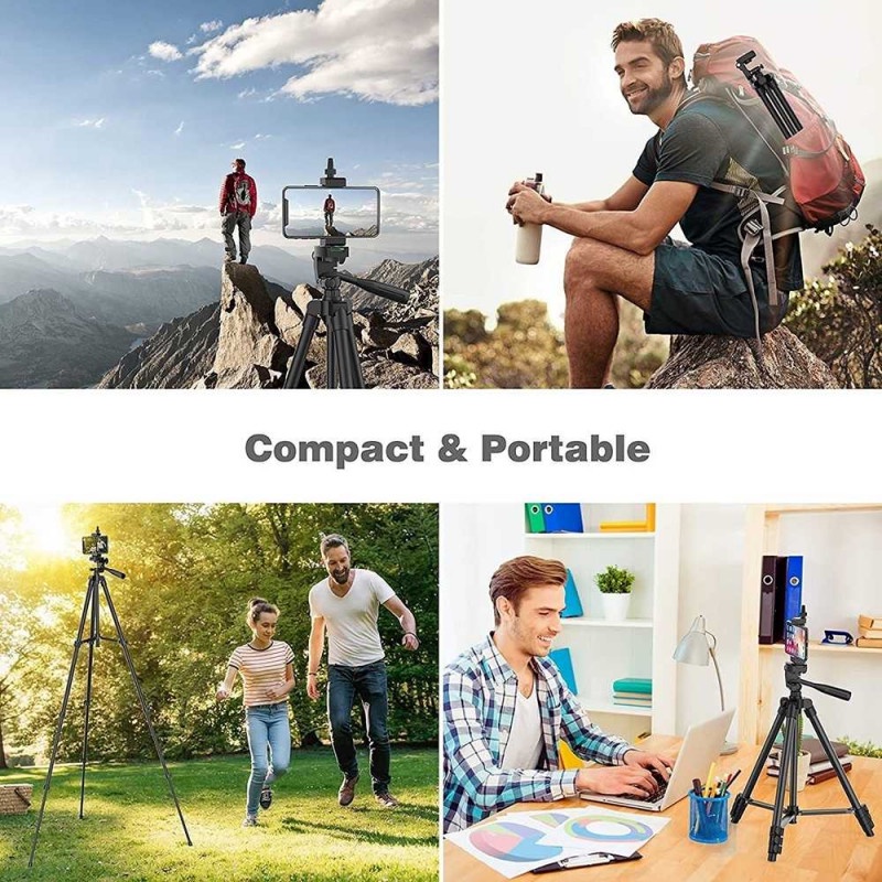 Tripod Kamera DSLR Profesional Smartphone HP dgn Bluetooth Shutter N31