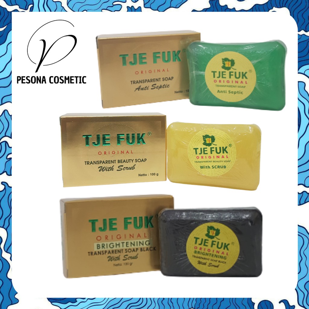 SABUN TJE FUK / TJEFUK SABUN / SABUN TJE FUK HITAM / KUNING / HIJAU / ORIGINAL BRIGHTENING ANTI SEPT