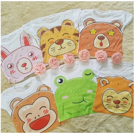 Grosir LUSINAN KAOS OBLONG Bayi Harian WARNA Motif Karakter