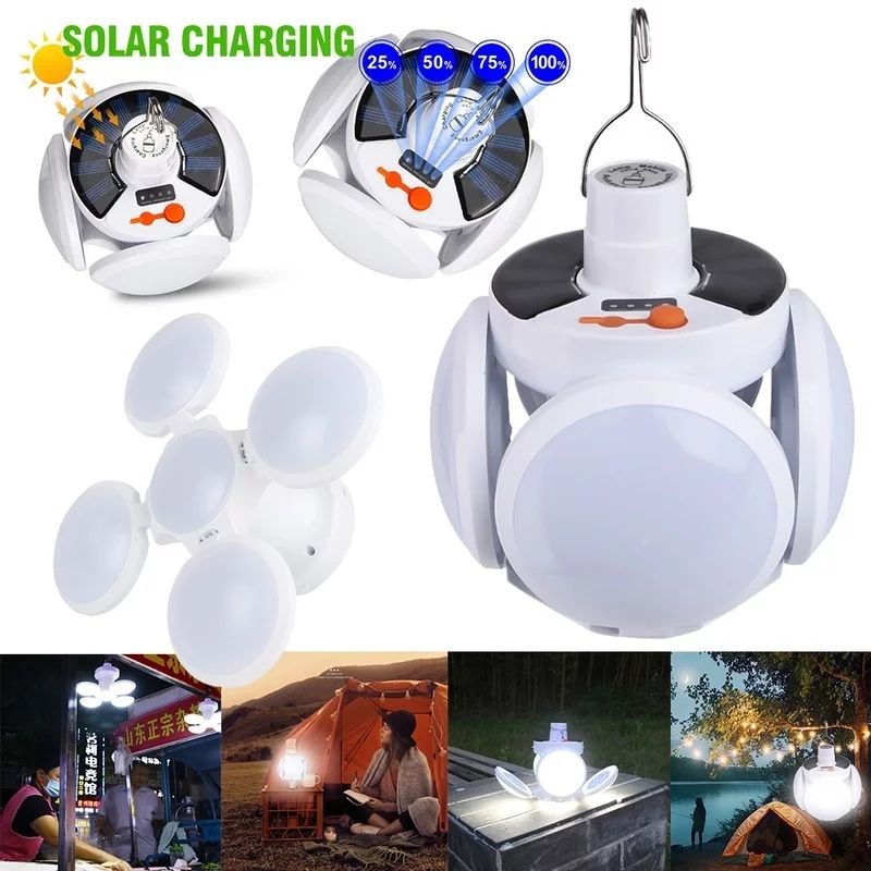 Lampu Emergency 45W LED Lamp solar Charger 2 Fungsi Super Terang  5 Fungsi + Kabel Usb