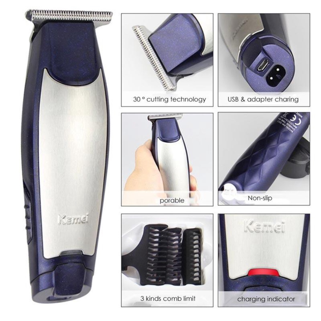 SHINE STAR - Hair Clipper Kemei Detailer KM-5021 Alat Mesin Cukur Rambut Cordless