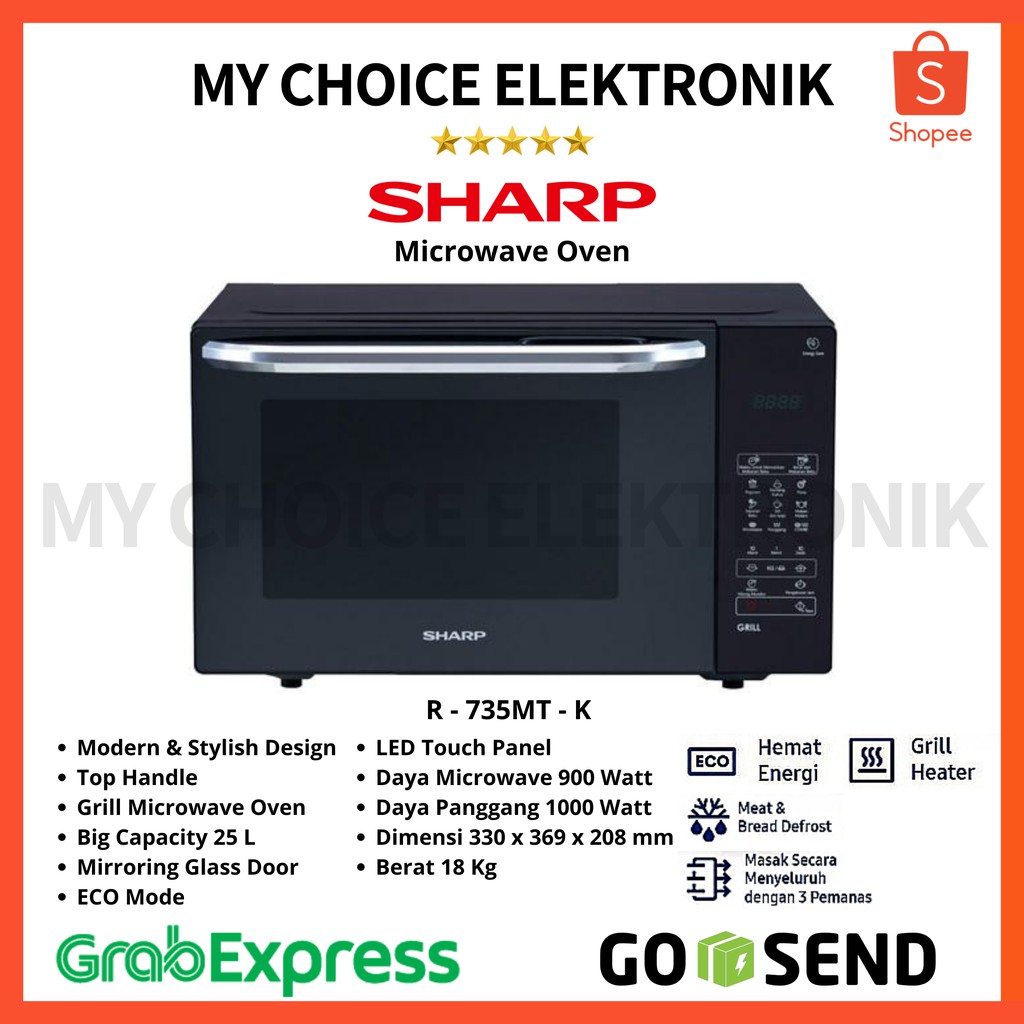 Sharp Microwave Oven Grill R-735 MT (S) / (K)