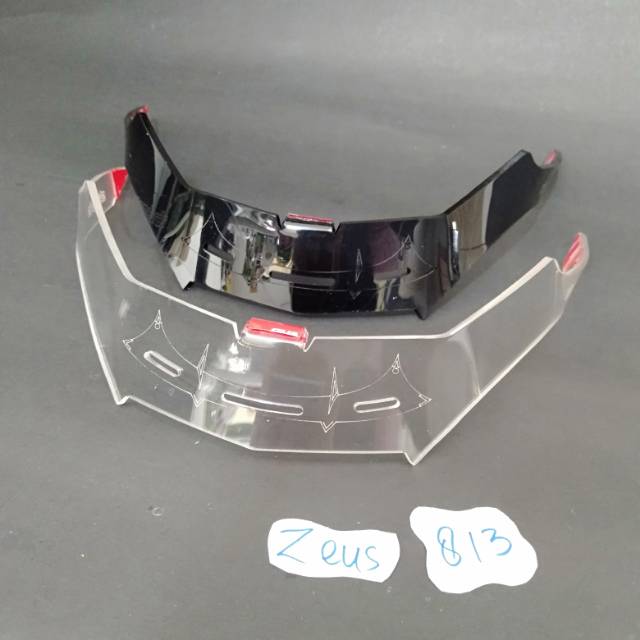 Jual SPOILER HELM ZEUS 813 MODEL HITAM PUTIH | Shopee Indonesia