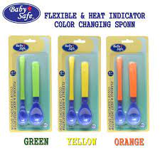 BABY SAFE Flexy and Heat Indicator Spoon - Sendok Makan Bayi Babysafe BS350