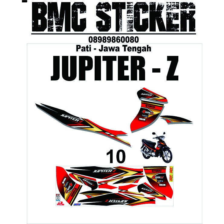 Sticker Lis Striping Yamaha Jupiter Z Burhan (10) Sticker Variasi Motor