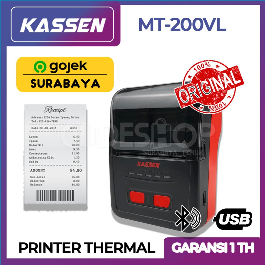 Jual Printer Kasir Kassen Mt Vl Struk Nota Mt Vl Bluetooth Murah Shopee Indonesia