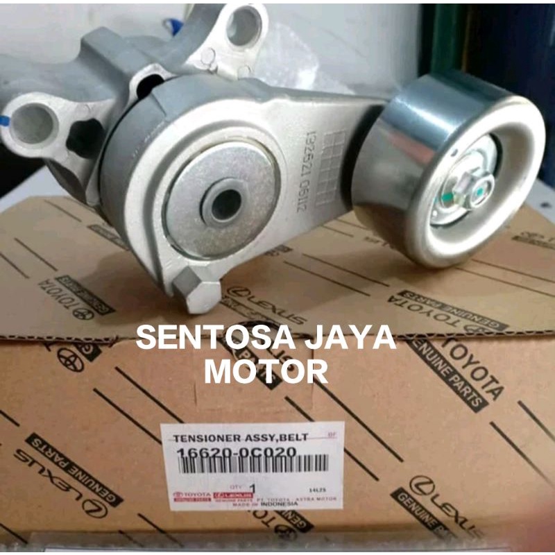 Tensioner Assy Fanbelt Fan Belt Toyota Innova Fortuner Hilux Bensin Th 2004-2015 Original