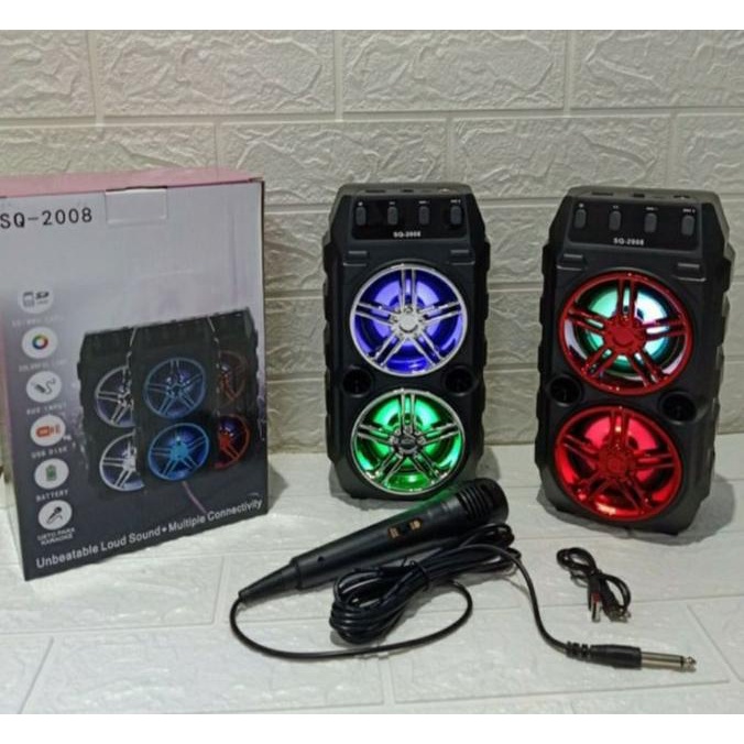 Best Seller Speaker Bluetooth Sq 2009 Bonus Mic Speaker Portabel Sq2009