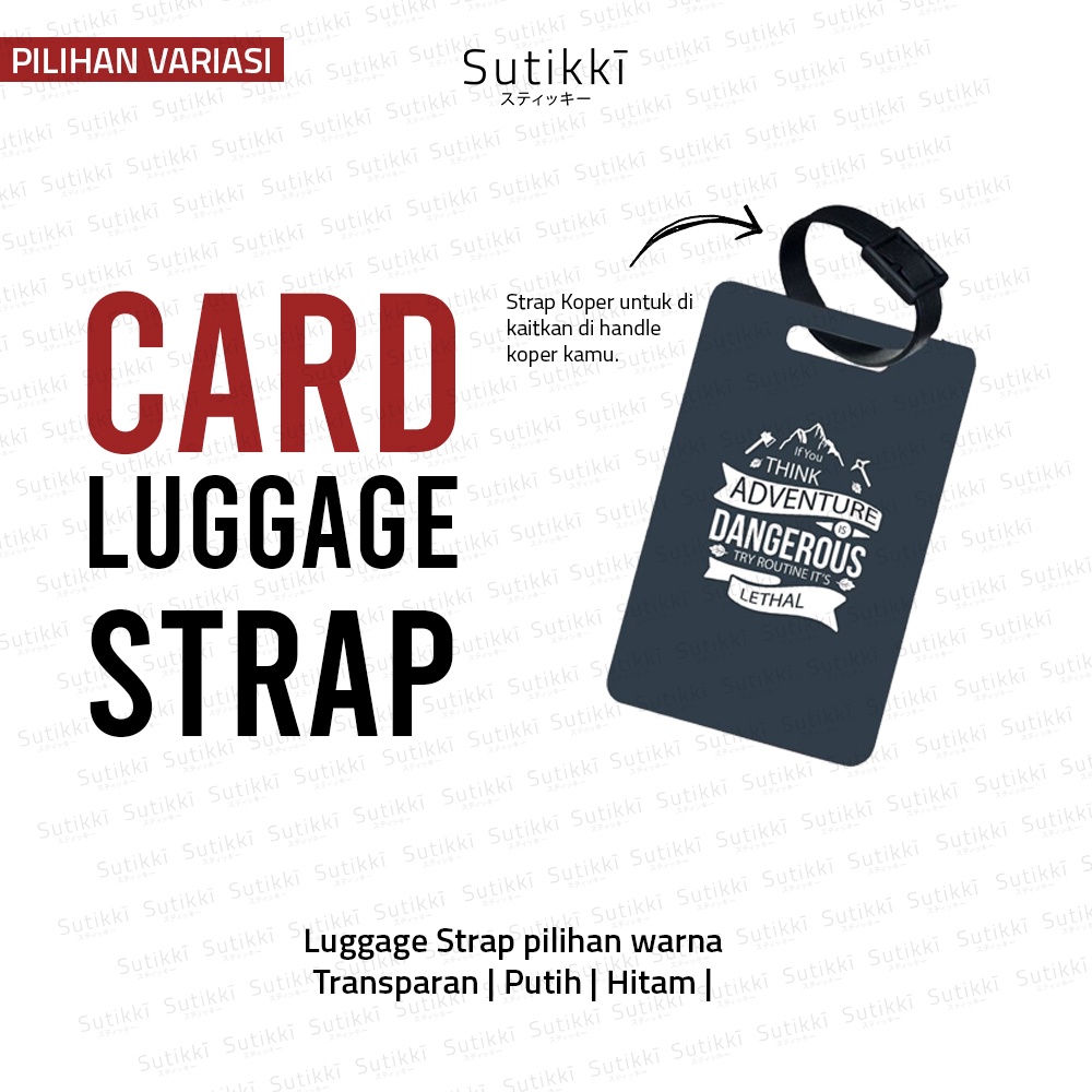 Cetak Luggage Tag Custom Koper Print Tanda Pengenal Name Gantungan Tas Name Aksesoris Koper Aluminium Case