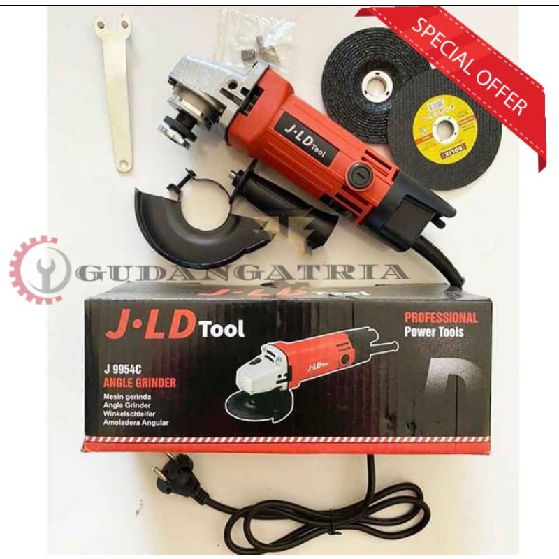 Gerinda tangan listrik JLD J 9554 Gerinda tangan murah lengkap