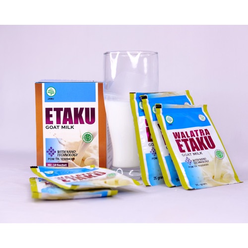 

ETAKU Goat Milk Susu Kambing Penambah Kalsium Padatkan Tulang - Cegah Sakit Jantung, Anemia & Stroke - isi 10 sachet