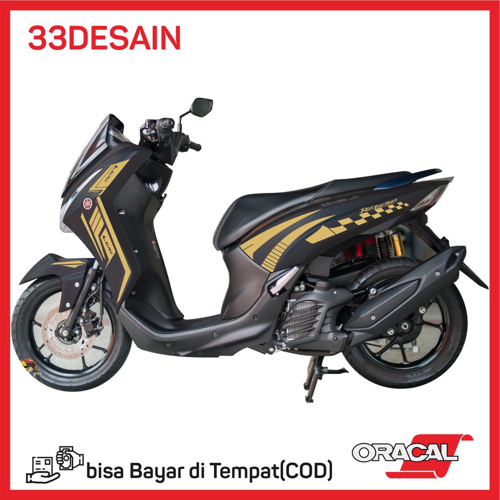 Jual Aksesoris Motor Cutting Stiker Striping 1 Yamaha Lexi 33Desain Indonesia Shopee Indonesia